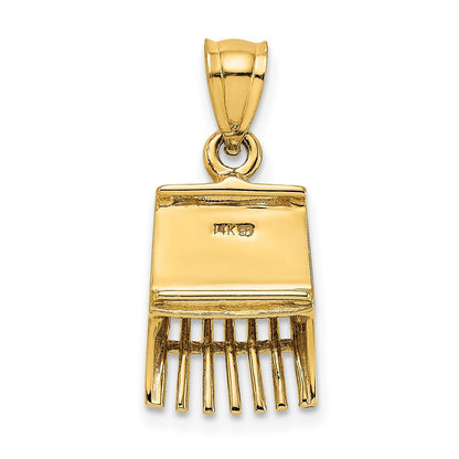 14k Yellow Gold 3D Cranberry Scoop Charm