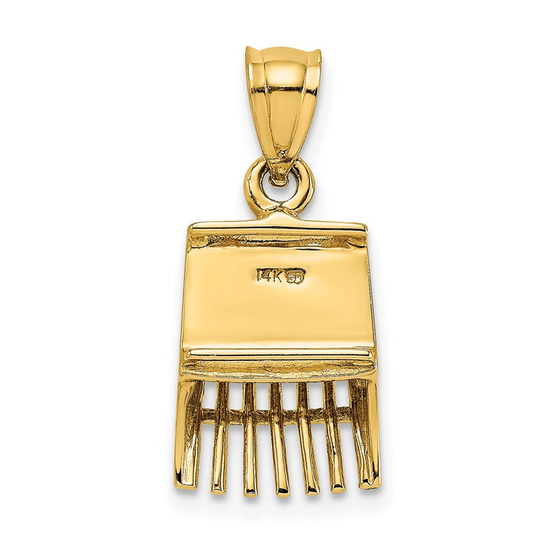 14k Yellow Gold 3D Cranberry Scoop Charm