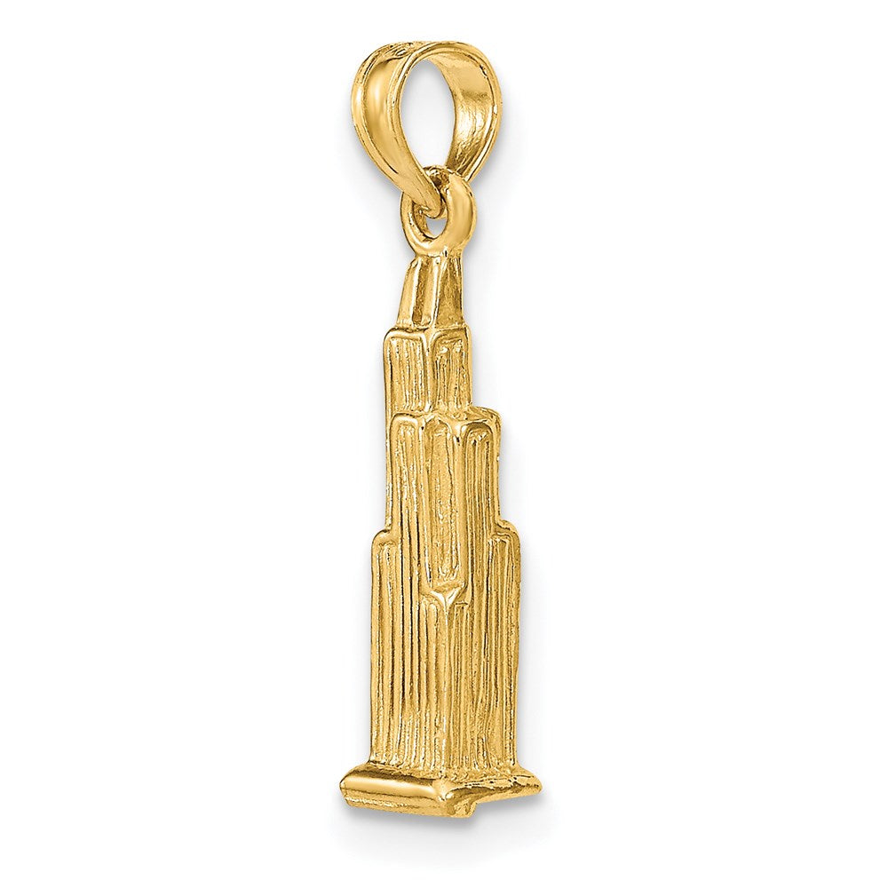 14k Yellow Gold 3D WillisTower (Chicago) Charm