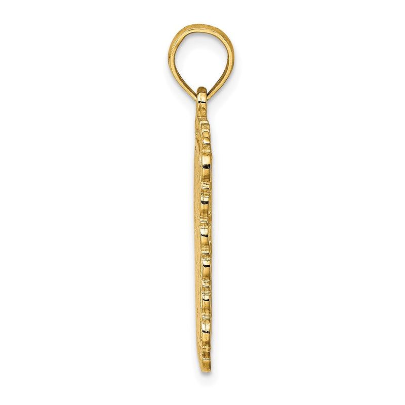 14k Yellow Gold King Playing Card Charm