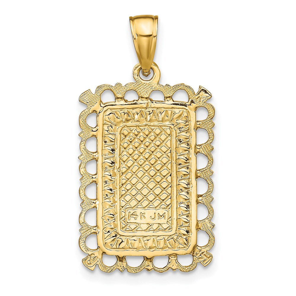 14k Yellow Gold Jack of Hearts Pendant