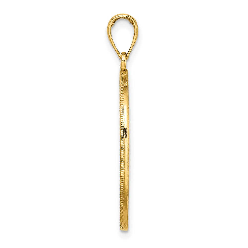 14k Yellow Gold Tree of Life Celtic Knot in Oval Frame Pendant