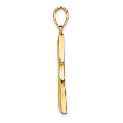 14k Yellow Gold Polished Large Celtic Trinity Knot Charm