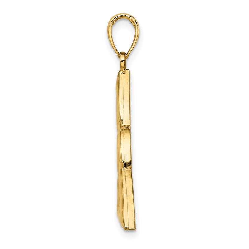 14k Yellow Gold Polished Large Celtic Trinity Knot Charm
