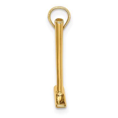 14k Yellow Gold 3-D Hammer Charm