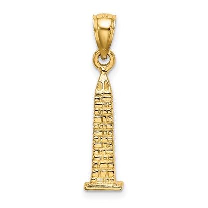 14k Yellow Gold 3D Washington Monument Charm