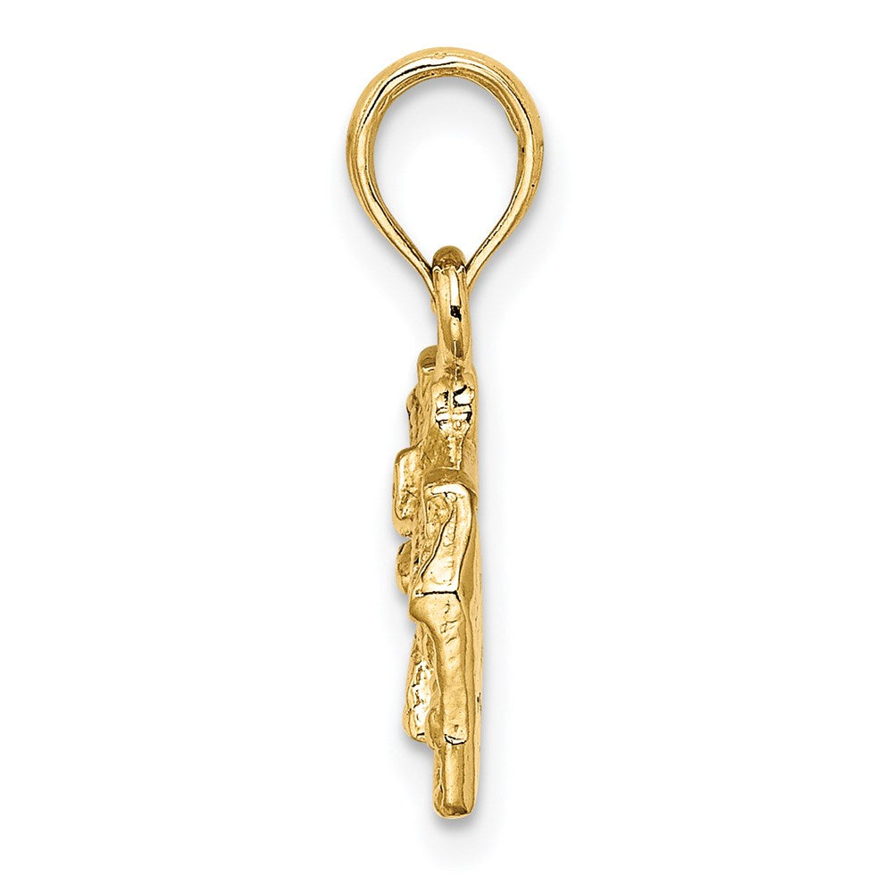14k Yellow Gold 3D WREN BUILDINGS WILLIAMSBURG VA  Charm