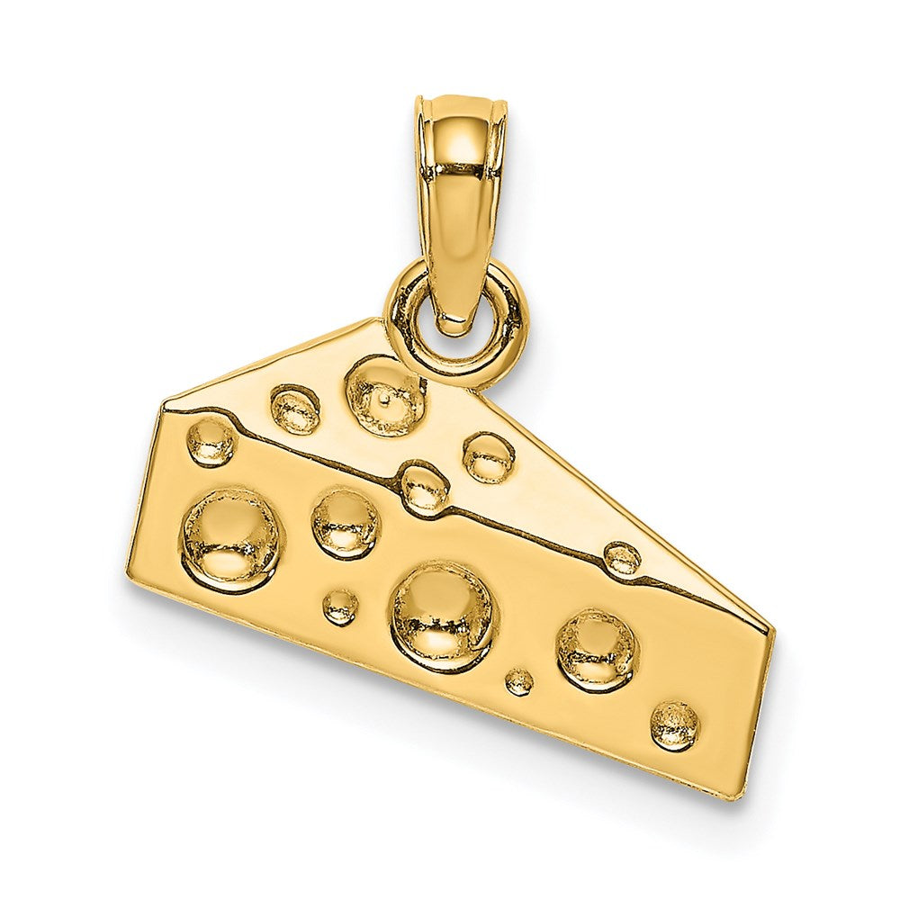 14k Yellow Gold Cheese Wedge Charm