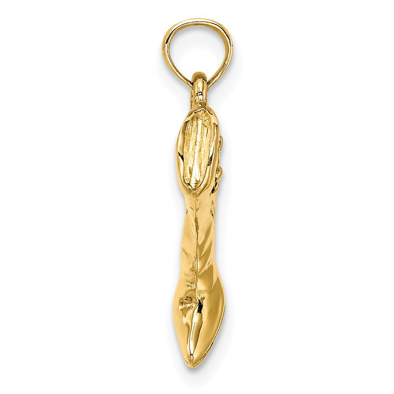 14k Yellow Gold 3-D Cowboy Boot Charm