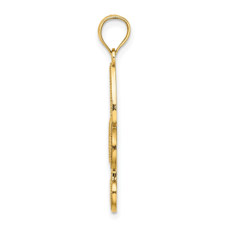 14k Yellow Gold Fleur-de-Lis Charm