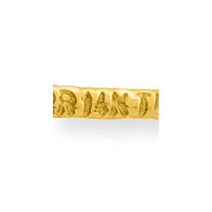 14k Tri-Color Gold Filigree Diamond-cut Hat Pin