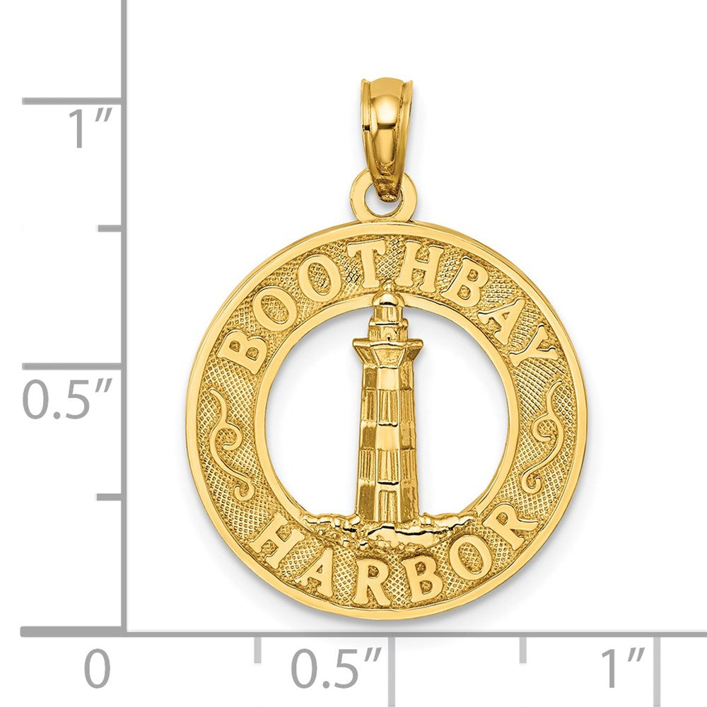 14k Yellow Gold BOOTHBAY HARBOR Lighthouse Charm