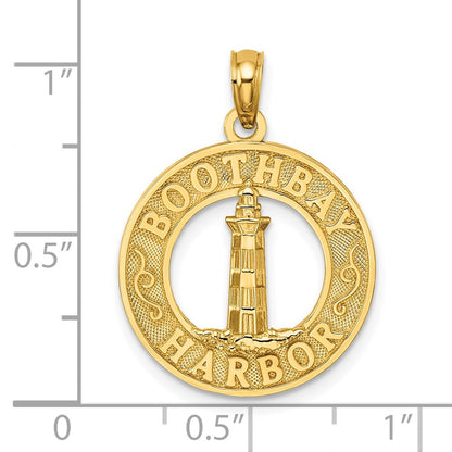 14k Yellow Gold BOOTHBAY HARBOR Lighthouse Charm