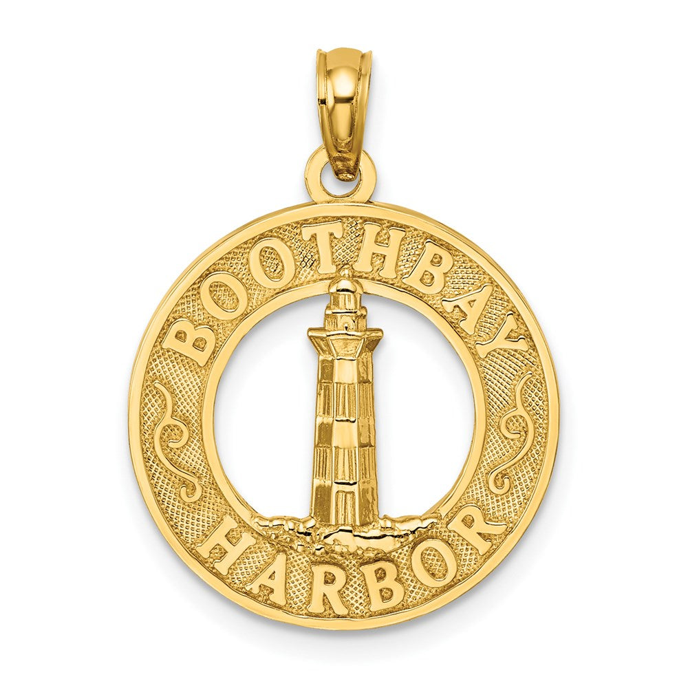 14k Yellow Gold BOOTHBAY HARBOR Lighthouse Charm