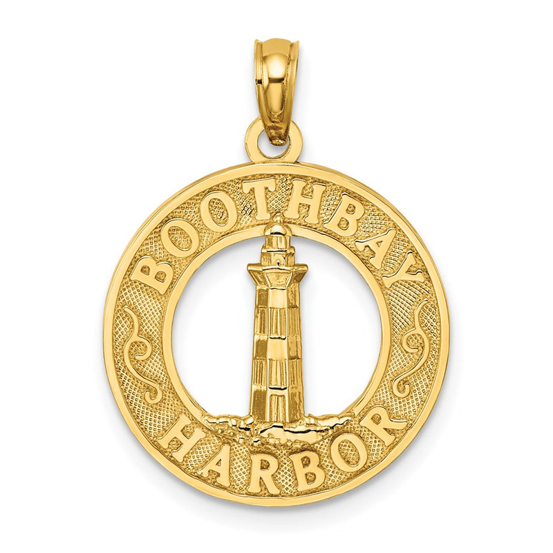 14k Yellow Gold BOOTHBAY HARBOR Lighthouse Charm