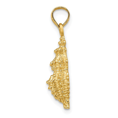 14k Yellow Gold Conch Shell Charm