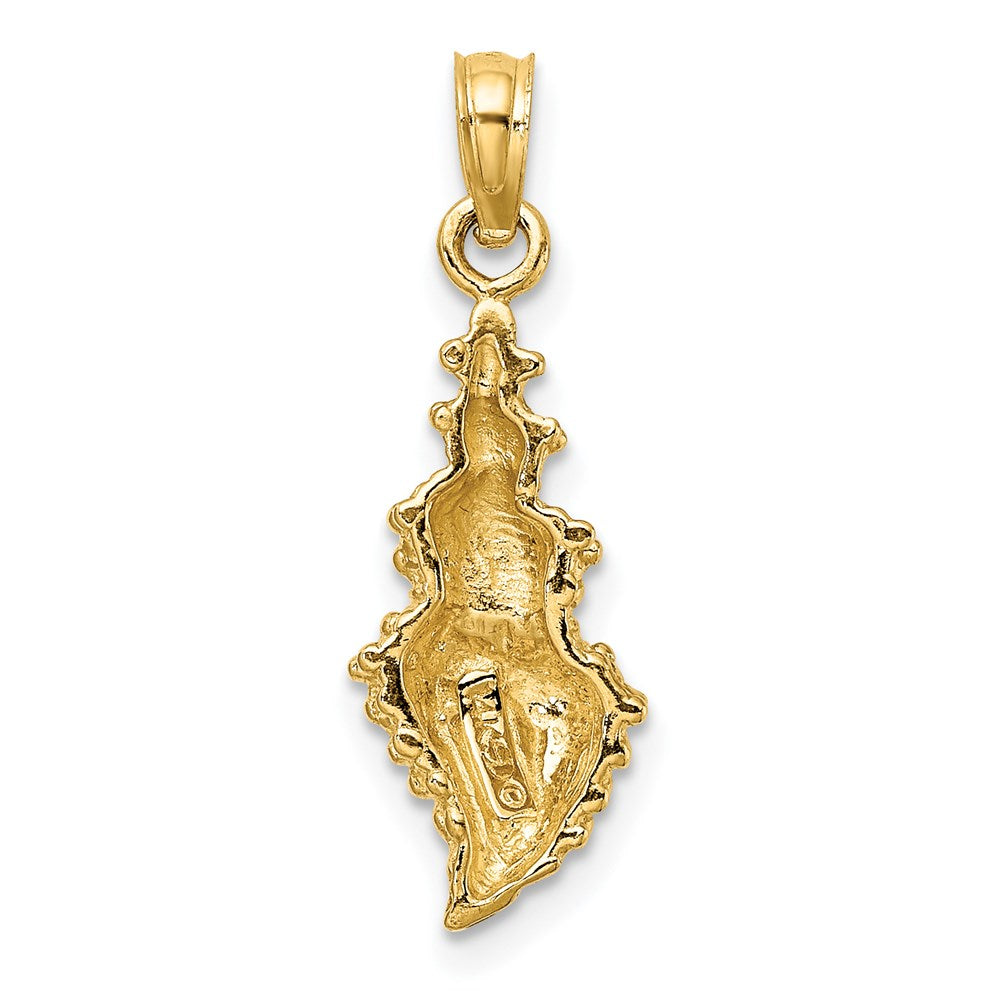 14k Yellow Gold Conch Shell Charm