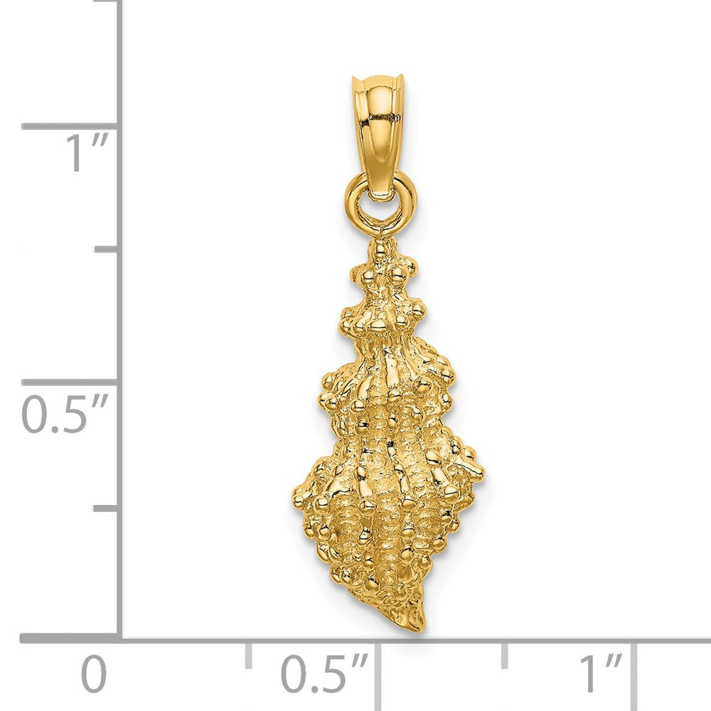 14k Yellow Gold Conch Shell Charm