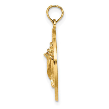 14k Yellow Gold PAWLEYS ISLAND Conch Shell Charm