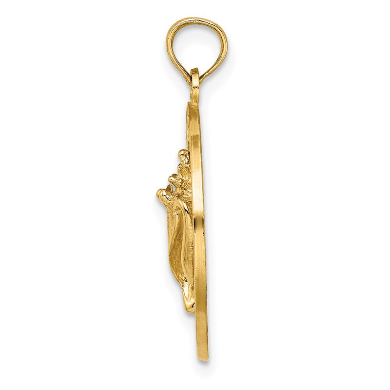 14k Yellow Gold PAWLEYS ISLAND Conch Shell Charm