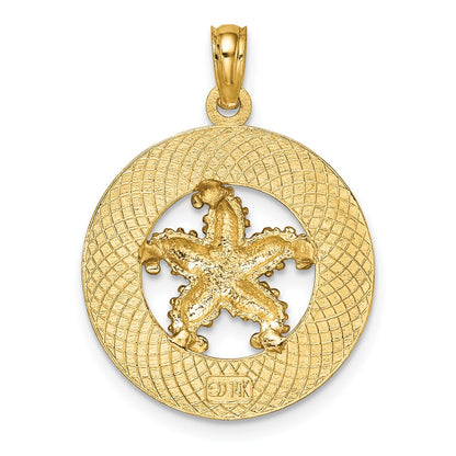 14k Yellow Gold OCEAN CITY w/ Starfish Charm