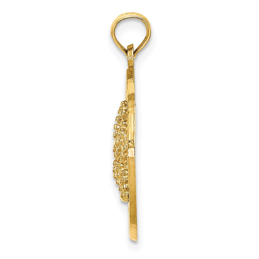14k Yellow Gold OCEAN CITY NJ Circle w/Starfish Charm