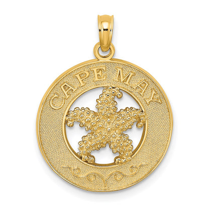 14k Yellow Gold CAPE MAY w/ Starfish Charm