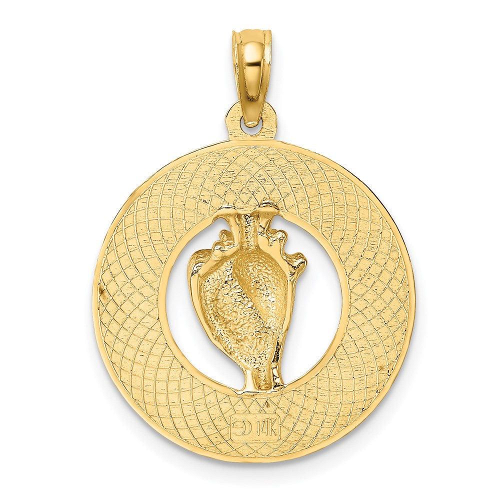 14k Yellow Gold CHARLESTON Conch Shell Charm