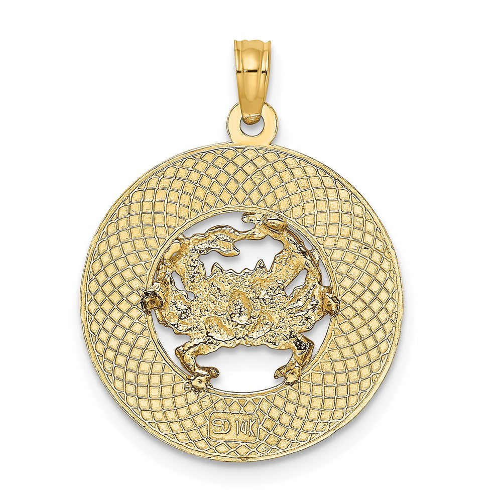 14k Yellow Gold ANNAPOLIS MD Crab Charm