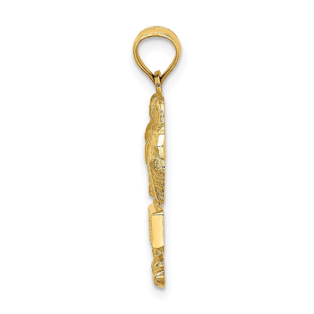 14k Yellow Gold MYRTLE BEACH Palm Tree Charm