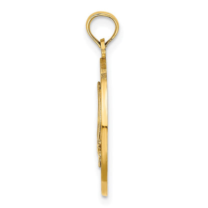 14k Yellow Gold NEWPORT RHODE ISLAND w/ Sailboat Charm