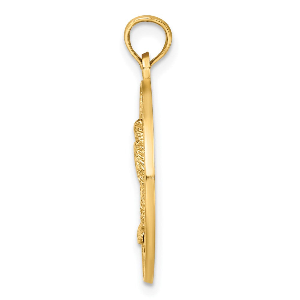 14k Yellow Gold CHARLESTON Palm Tree Charm