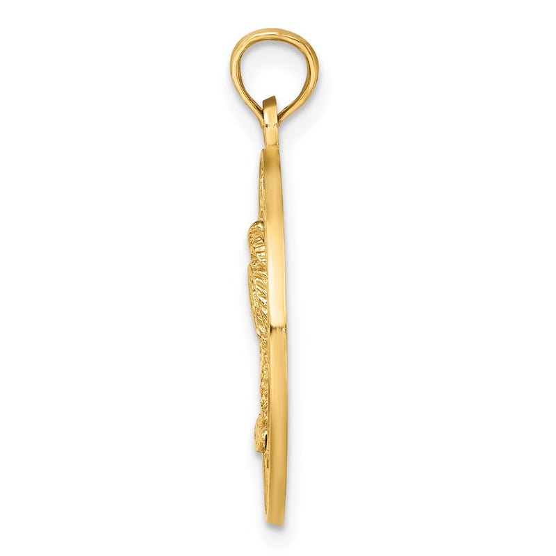 14k Yellow Gold CHARLESTON Palm Tree Charm