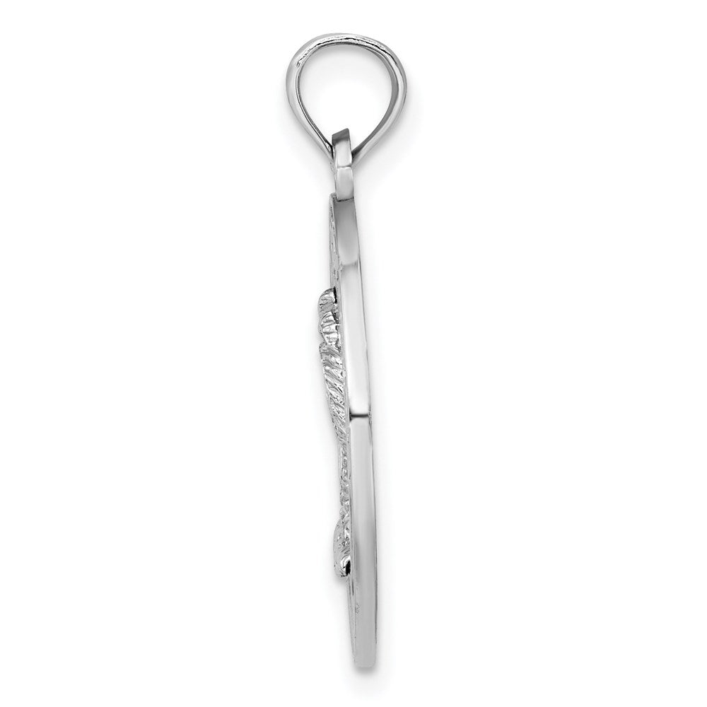 14k White Gold CHARLESTON Palm Tree Charm