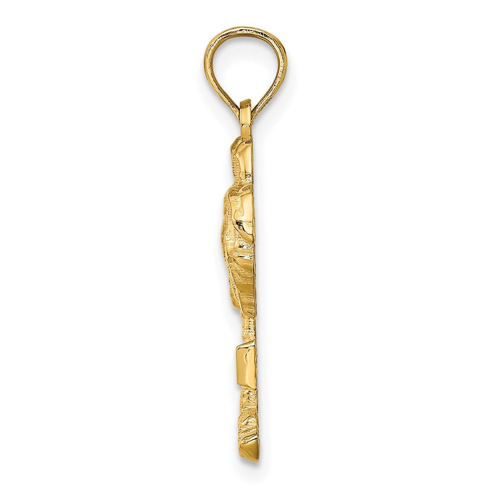 14k Yellow Gold NAPLES Palm Tree Charm