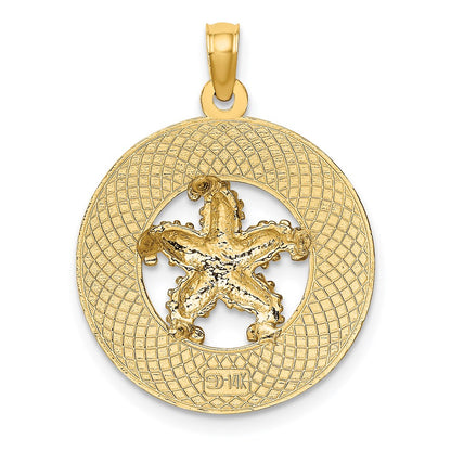14k Yellow Gold CANCUN w/Starfish Circle Charm