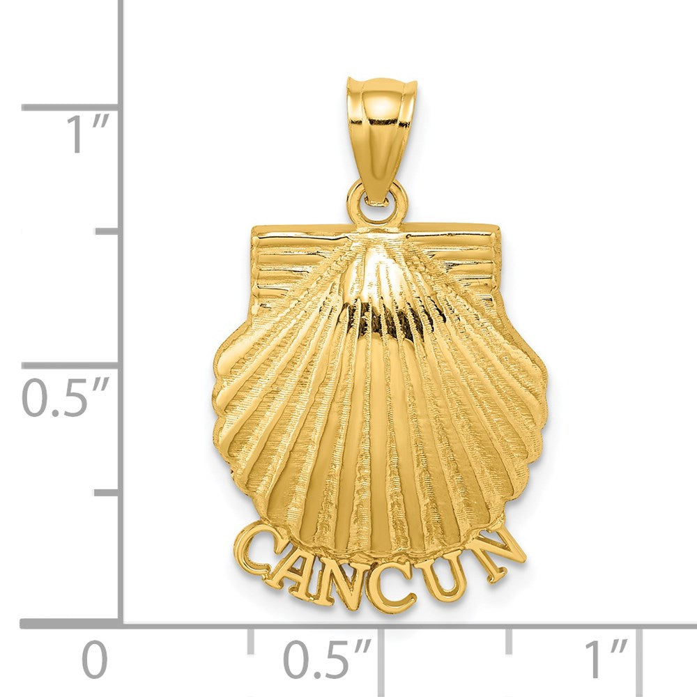 14k Yellow Gold CANCUN Scallop Shell Charm