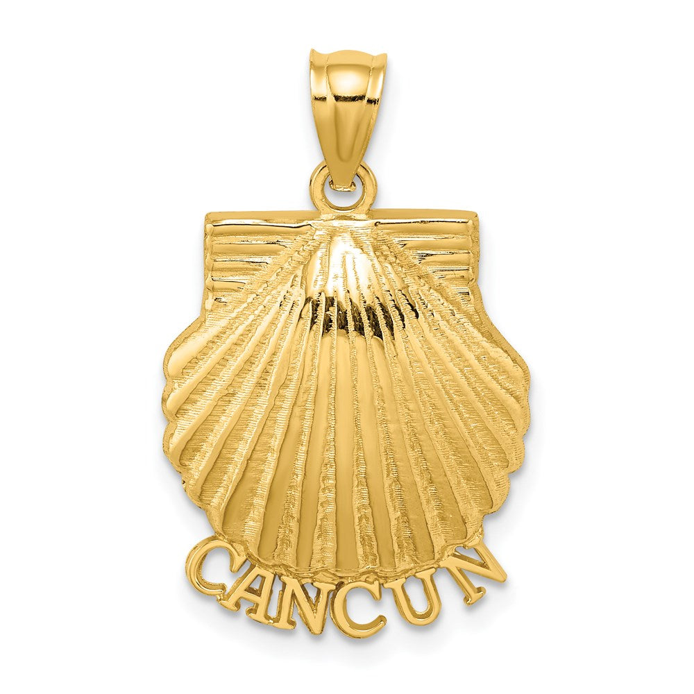 14k Yellow Gold CANCUN Scallop Shell Charm