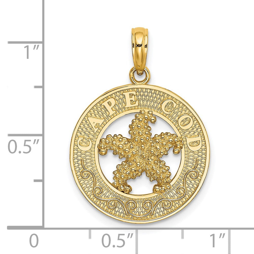 14k Yellow Gold CAPE COD Starfish Charm