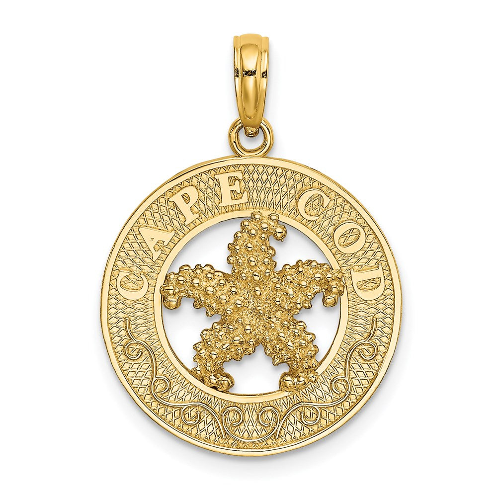 14k Yellow Gold CAPE COD Starfish Charm