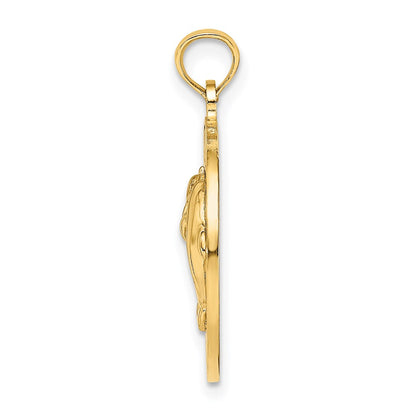 14k Yellow Gold BAHAMAS Dolphin Charm