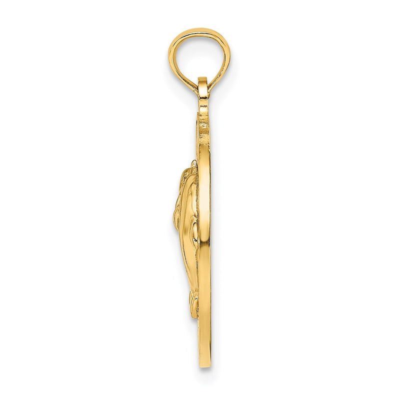 14k Yellow Gold BAHAMAS Dolphin Charm