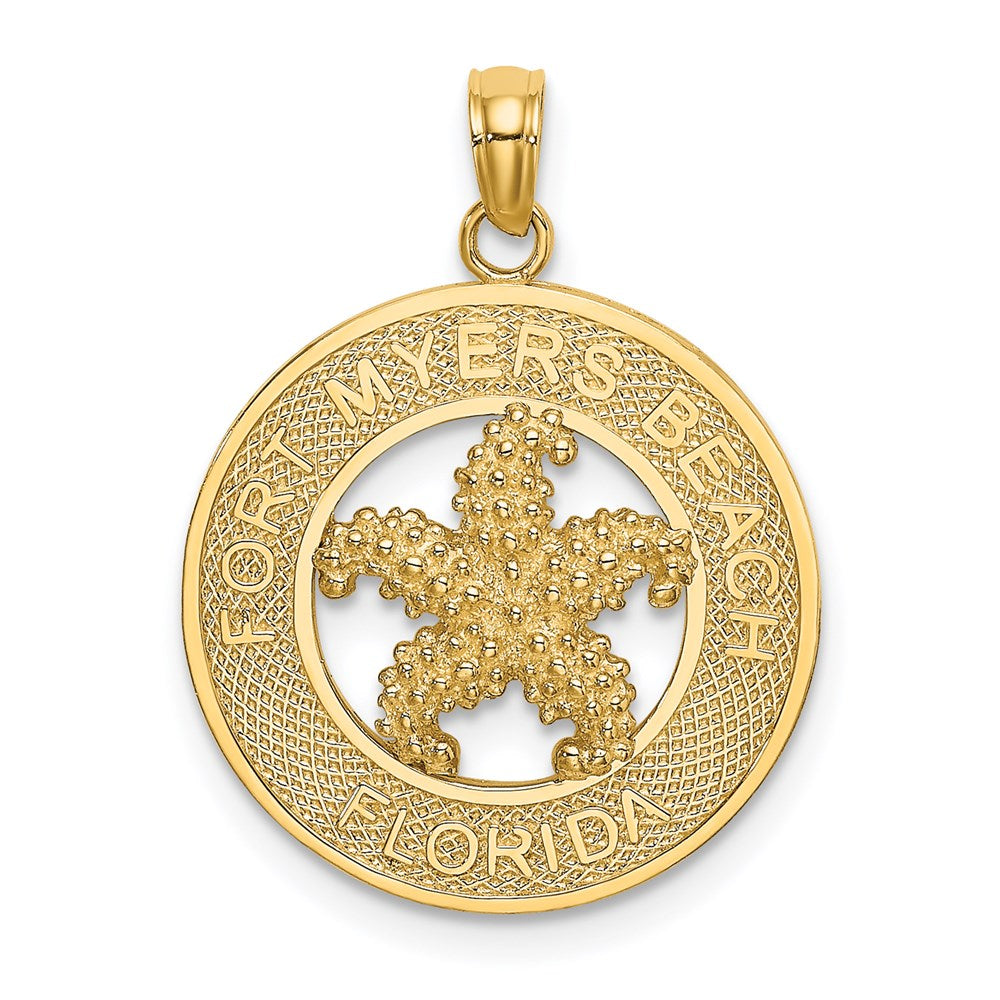 14k Yellow Gold FT. MYERS BEACH FLORIDA w/ Starfish Charm