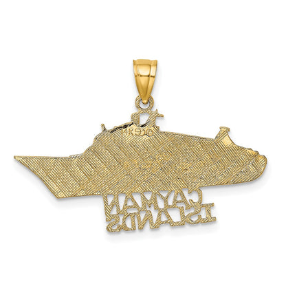14k Yellow Gold CAYMAN ISLANDS Cruise Ship Charm