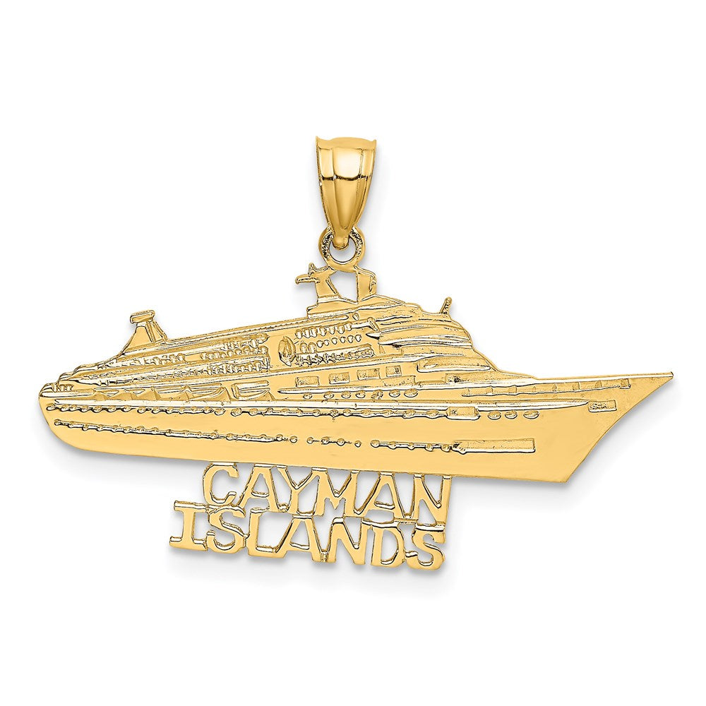 14k Yellow Gold CAYMAN ISLANDS Cruise Ship Charm