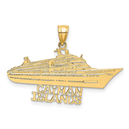 14k Yellow Gold CAYMAN ISLANDS Cruise Ship Charm