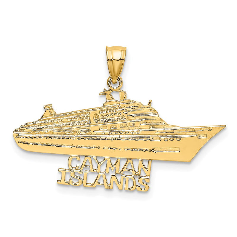 14k Yellow Gold CAYMAN ISLANDS Cruise Ship Charm