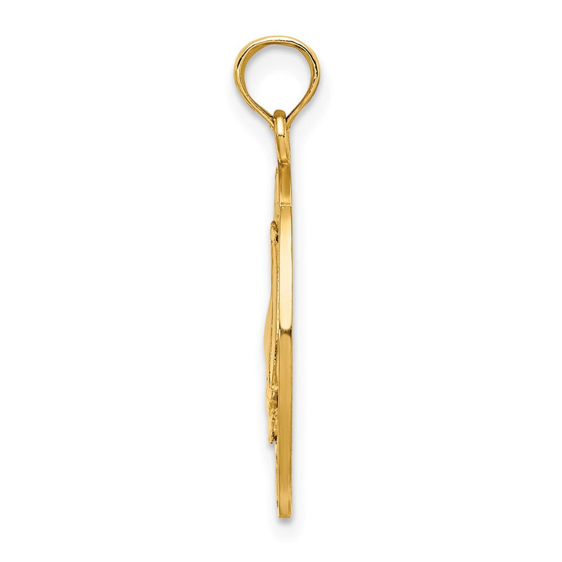 14k Yellow Gold PENTWATER MI Sailboat Charm