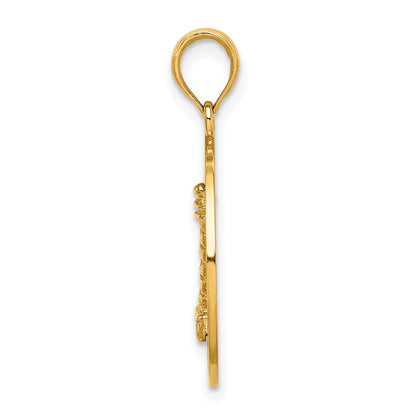 14k Yellow Gold PENTWATER MI Lighthouse Charm