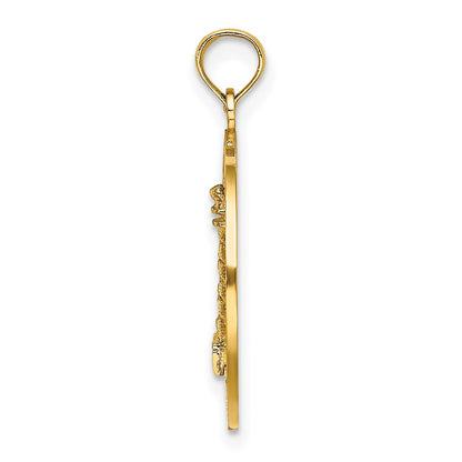 14k Yellow Gold MYSTIC CT Lighthouse Charm